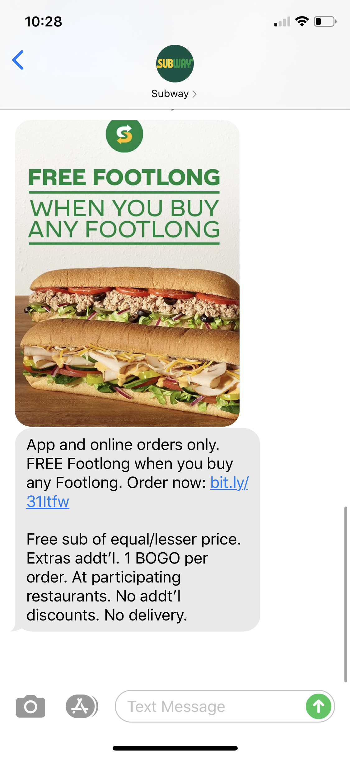 Subway: BOGO footlong subs through Feb. 10 with promo code