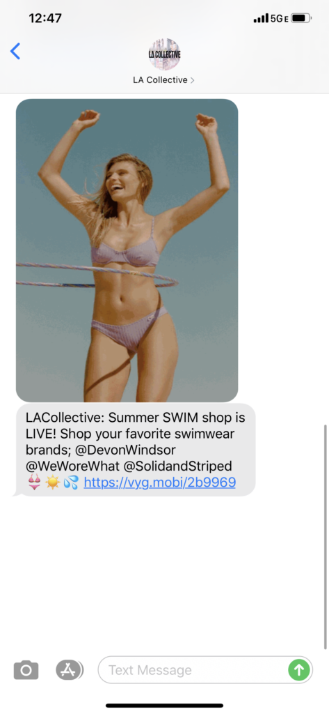 LA Collective Text Message Marketing Example - 06.30.2020