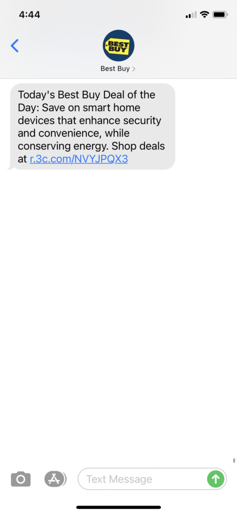 Best Buy Text Message Marketing Example - 09.23.2020