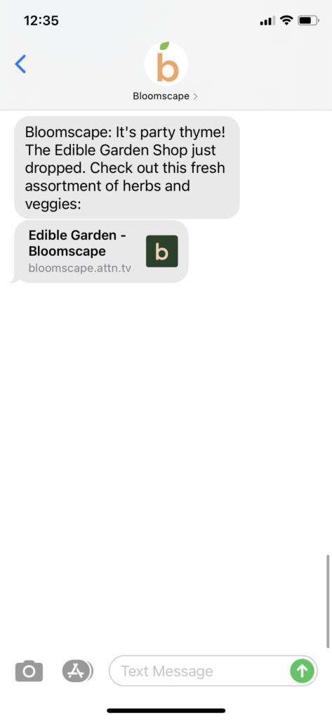 Bloomscape Text Message Marketing Example - 09.21.2020.png
