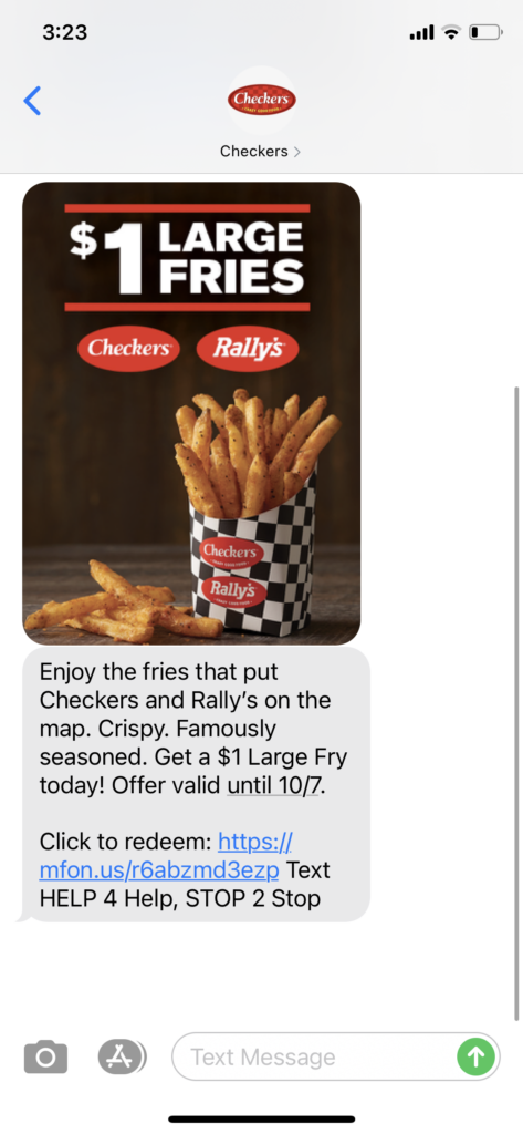 Checkers Text Message Marketing Example - 09.30.2020.png