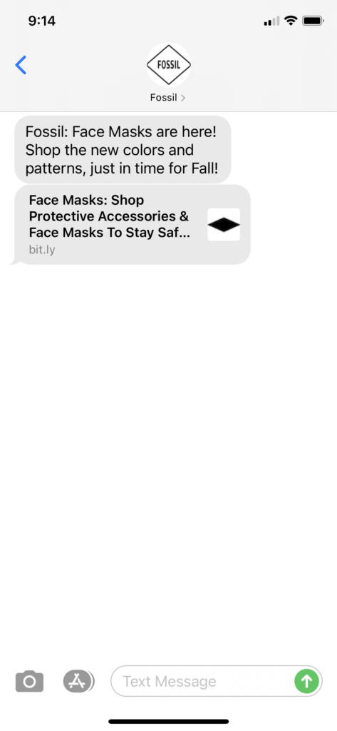 Fossil Text Message Marketing Example - 10.21.2020.PNG