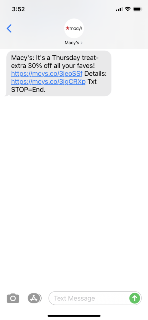 Macy's Text Message Marketing Example2 - 10.01.2020.png