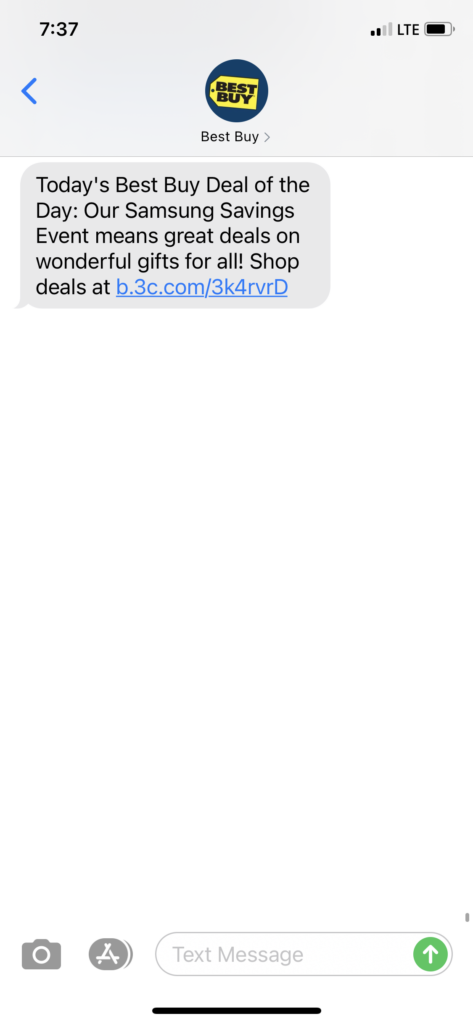 Best Buy Text Message Marketing Example - 11.19.2020.PNG