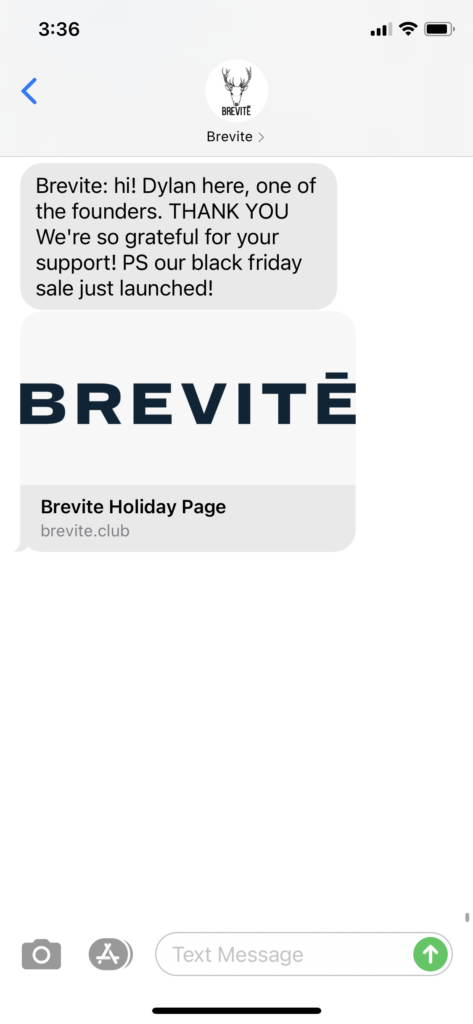 Brevite Text Message Marketing Example - 11.26.2020.PNG