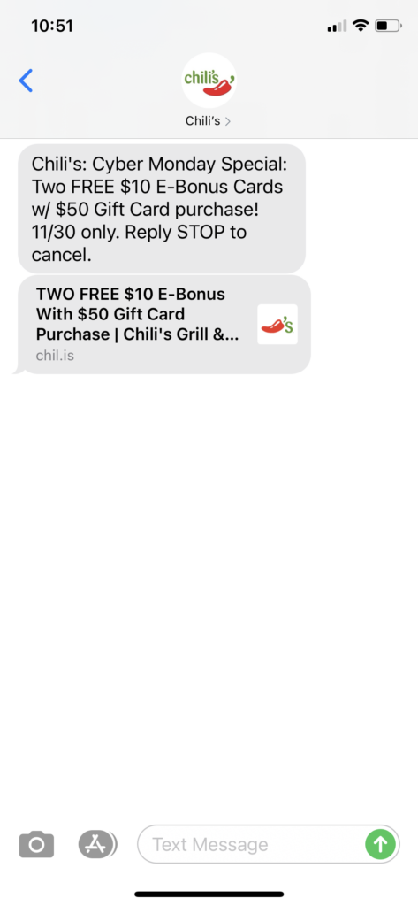 Chili's Text Message Marketing Example - 11.30.2020.PNG