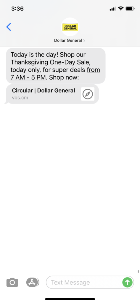 Dollar General Text Message Marketing Example - 11.26.2020.PNG