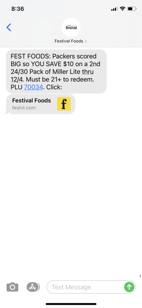 Festival Foods Text Message Marketing Example - 11.30.2020.PNG