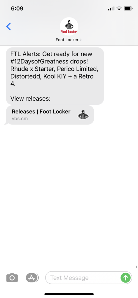 Foot Locker Text Message Marketing Example - 11.23.2020.PNG