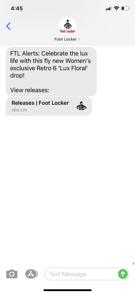 Foot Locker Text Message Marketing Example - 11.24.2020.PNG