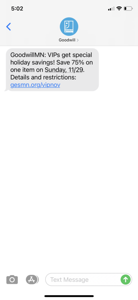 Goodwill Text Message Marketing Example - 11.24.2020.PNG
