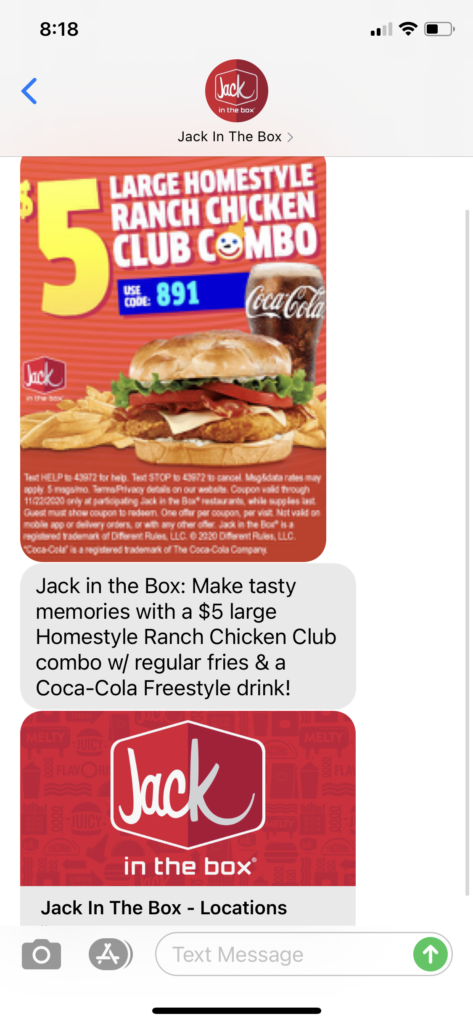 Jack in the Box Text Message Marketing Example - 11.12.2020.PNG