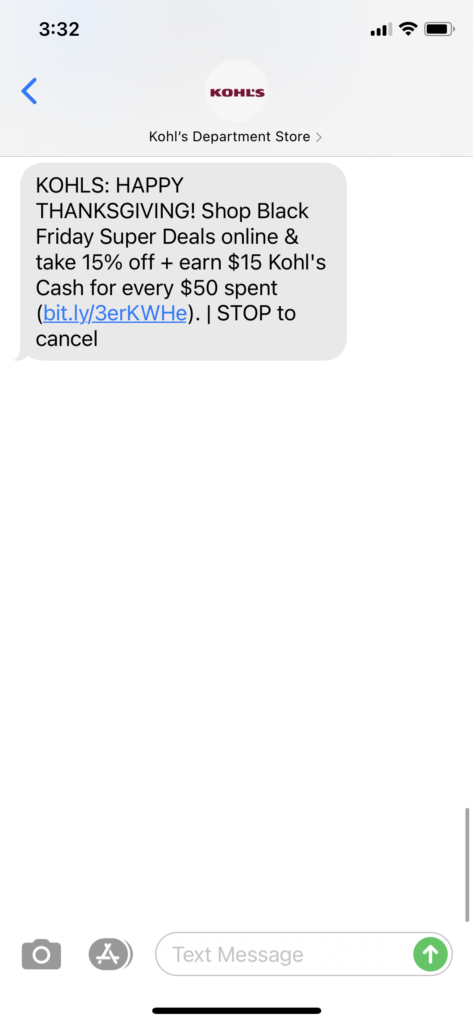 Kohl's Text Message Marketing Example - 11.26.2020.PNG