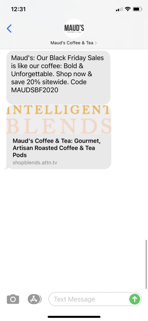 Maud's Text Message Marketing Example - 11.27.2020.PNG