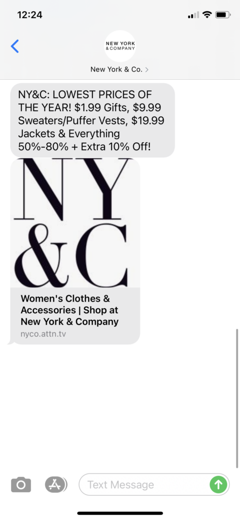 New York and Co Text Message Marketing Example - 11.27.2020.PNG
