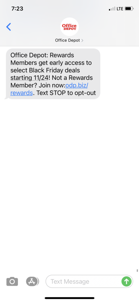 Office Depot Text Message Marketing Example - 11.19.2020.PNG
