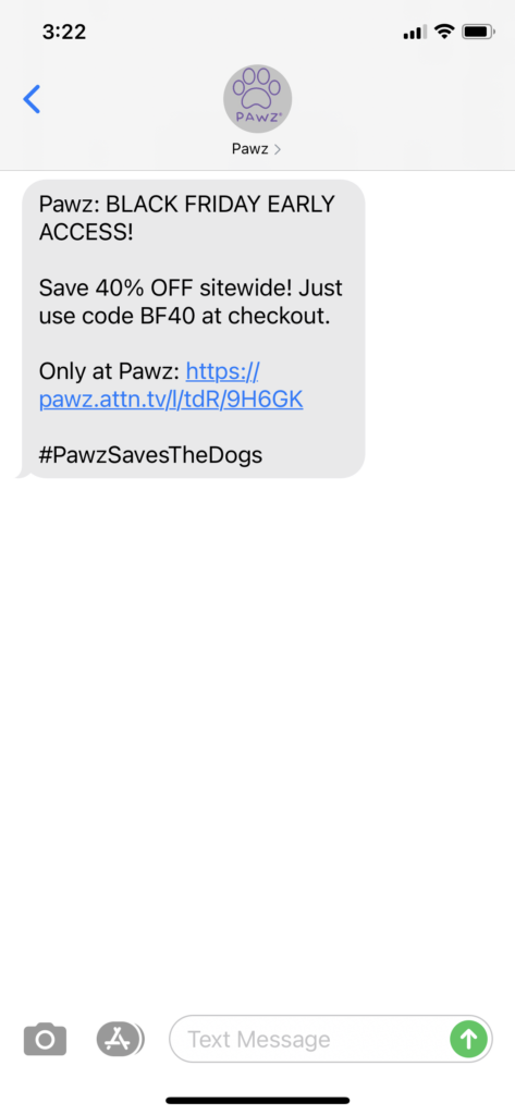 PAWZ Text Message Marketing Example - 11.26.2020.PNG