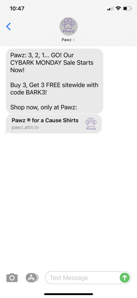 PAWZ Text Message Marketing Example - 11.30.2020.PNG