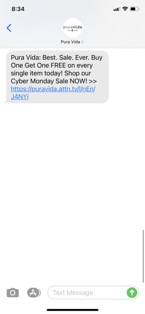 Pura Vida Text Message Marketing Example - 11.30.2020.PNG