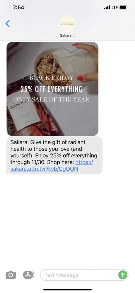 Sakara Text Message Marketing Example - 11.28.2020.PNG