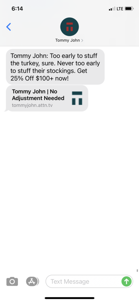 Tommy John Text Message Marketing Example - 11.20.2020.PNG