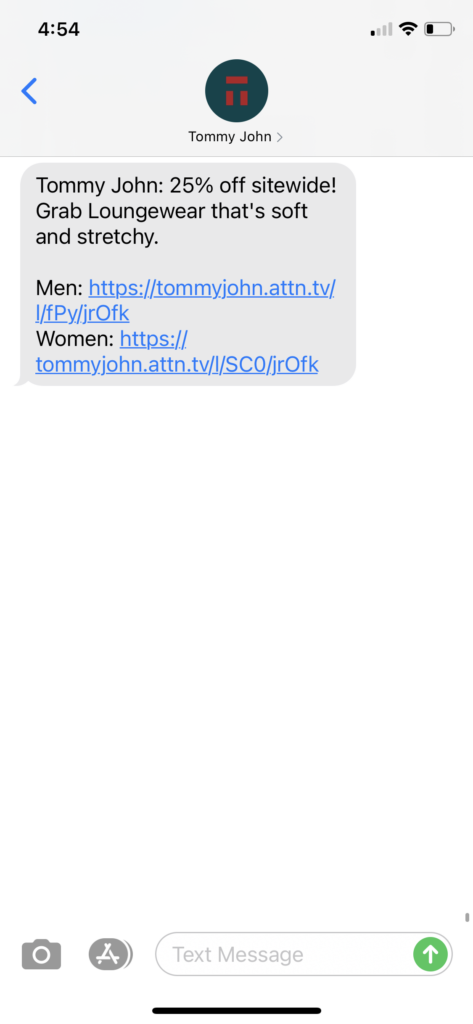 Tommy John Text Message Marketing Example - 11.24.2020.PNG