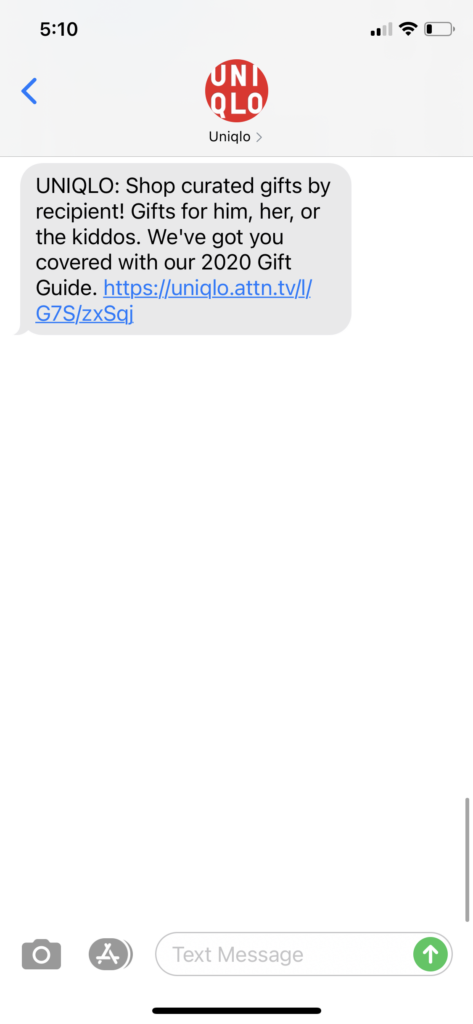 Uniqlo Text Message Marketing Example - 11.17.2020.PNG