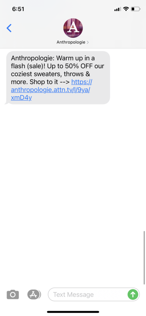 Anthropologie Text Message Marketing Example - 11.11.2020.PNG