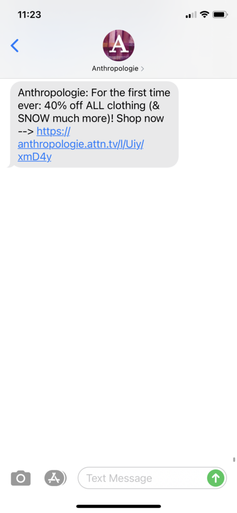 Anthropologie Text Message Marketing Example - 12.10.2020.PNG