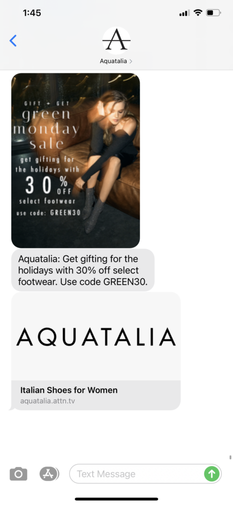 Aquatalia Text Message Marketing Example - 12.15.2020.PNG