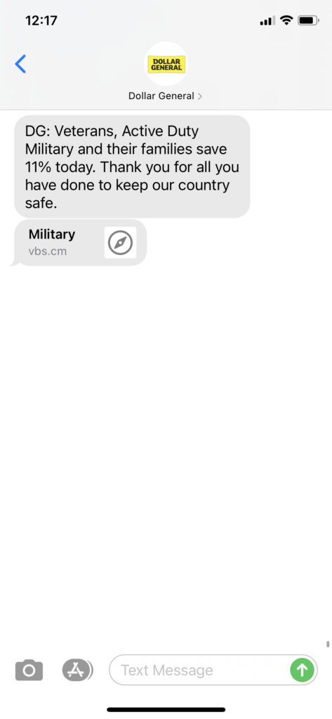 Dollar General Text Message Marketing Example - 12.9.2020.PNG