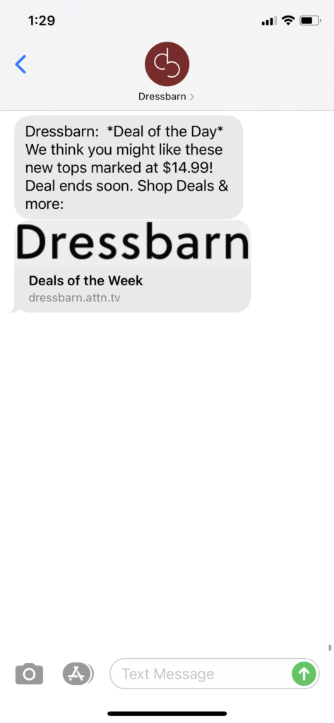 Dressbarn Text Message Marketing Example - 12.04.2020.PNG