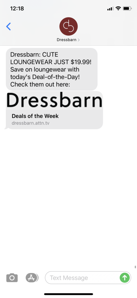 Dressbarn Text Message Marketing Example - 12.9.2020.PNG