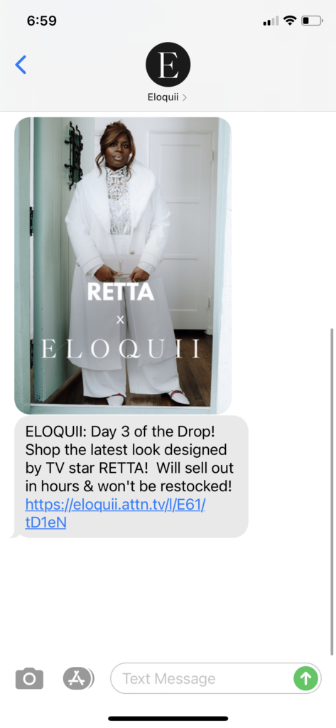 Eloquii Text Message Marketing Example - 11.11.2020.PNG