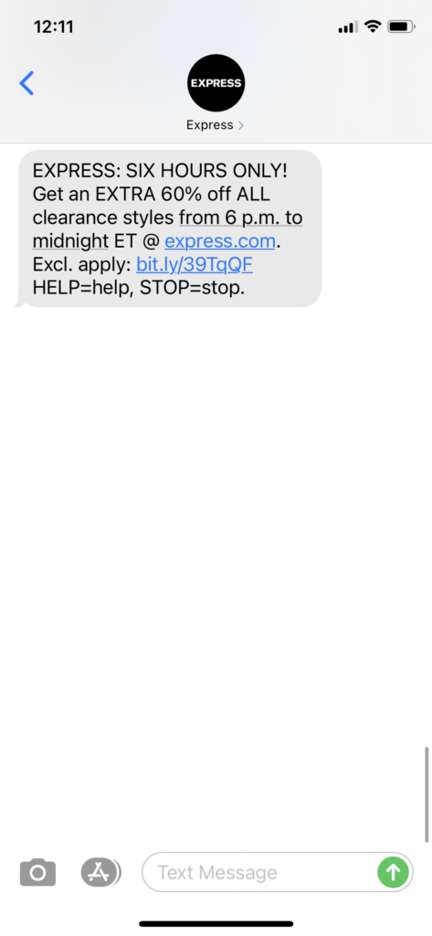 Express Text Message Marketing Example - 12.9.2020.PNG