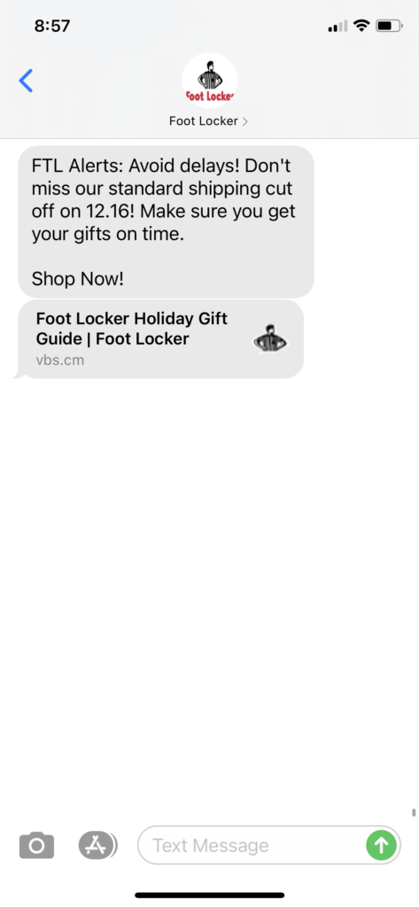 Foot Locker Text Message Marketing Example - 12.15.2020.PNG
