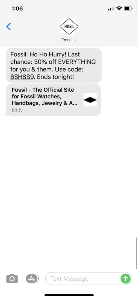 Fossil Text Message Marketing Example - 12.06.2020.PNG