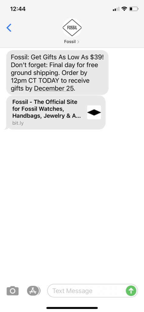Fossil Text Message Marketing Example - 12.16.2020.PNG
