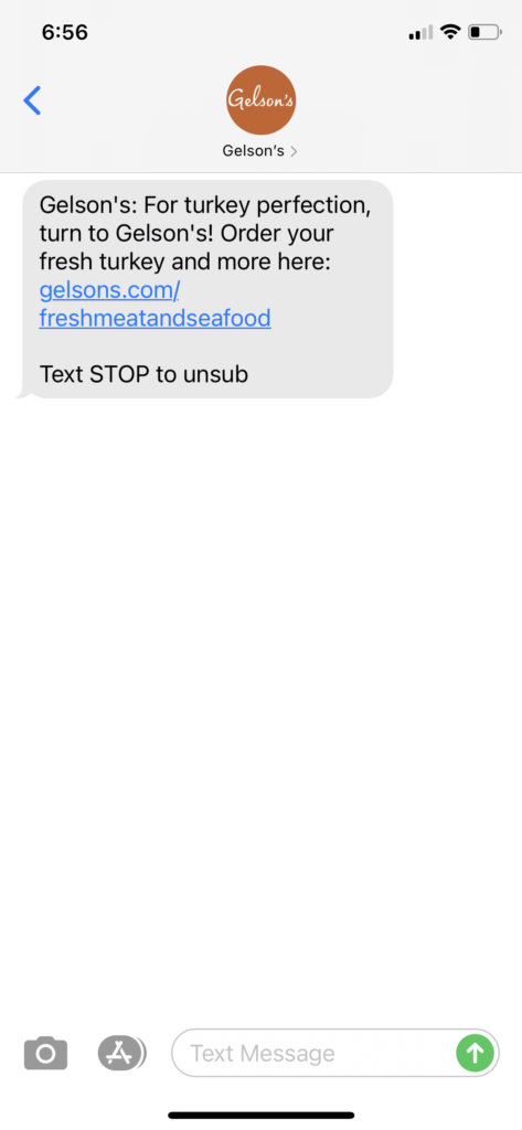 Gelson's Text Message Marketing Example - 11.11.2020.PNG