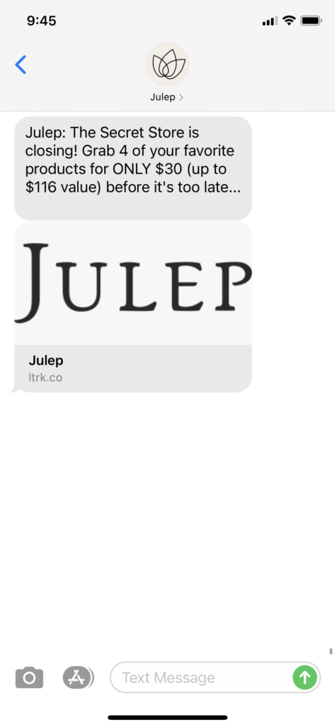 Julep Text Message Marketing Example - 12.13.2020.PNG
