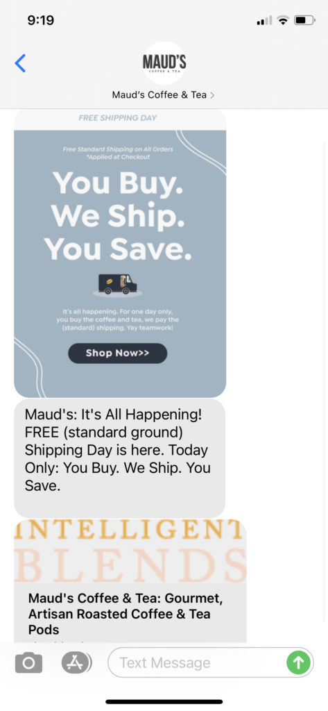 Maud's Text Message Marketing Example - 12.14.2020.PNG