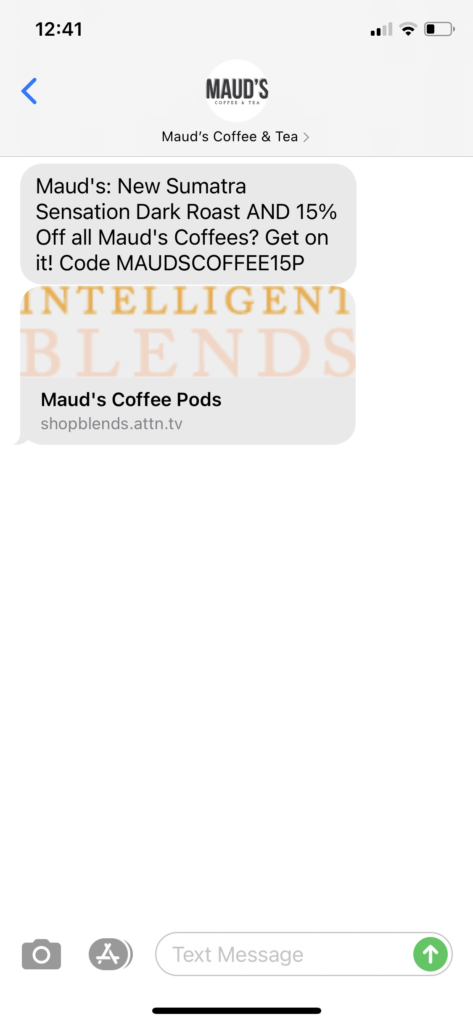 Maud's Text Message Marketing Example - 12.16.2020.PNG