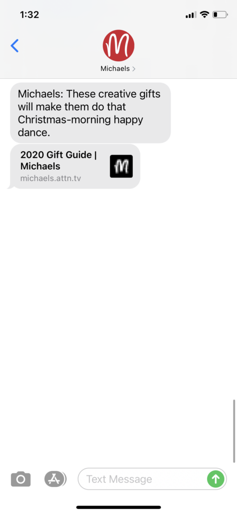 Michaels Text Message Marketing Example - 12.13.2020.PNG