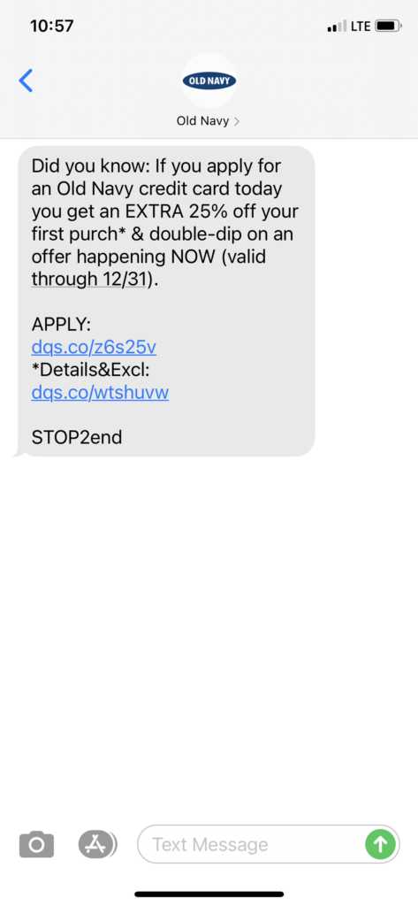 Old Navy Text Message Marketing Example - 12.17.2020.PNG