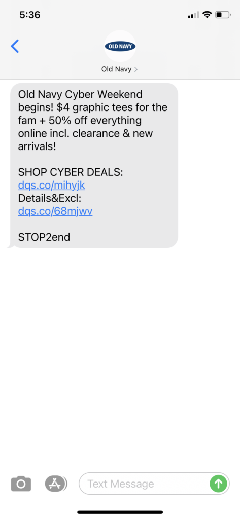 Old Navy Text Message Marketing Example - 12.28.2020.PNG