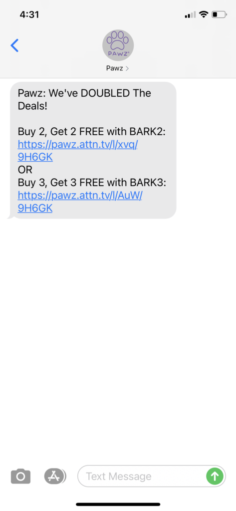 PAWZ Text Message Marketing Example - 11.30.2020.PNG