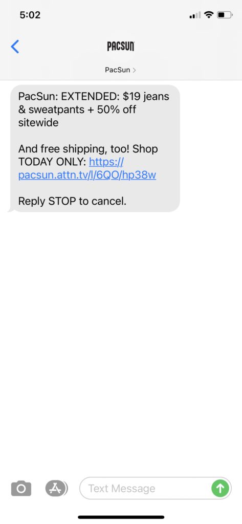 PacSun Text Message Marketing Example - 12.01.2020.PNG