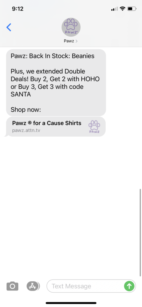 Pawz Text Message Marketing Example - 12.14.2020.PNG