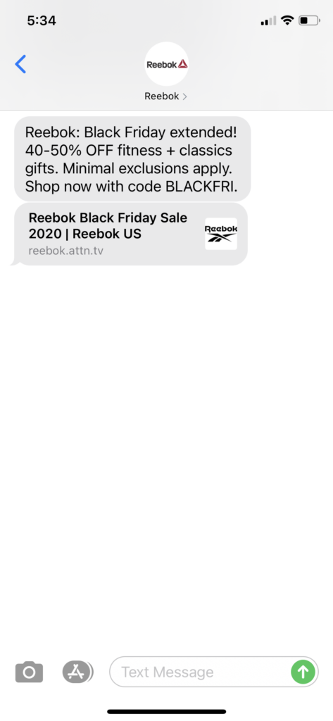 Reebok Text Message Marketing Example - 12.28.2020.PNG