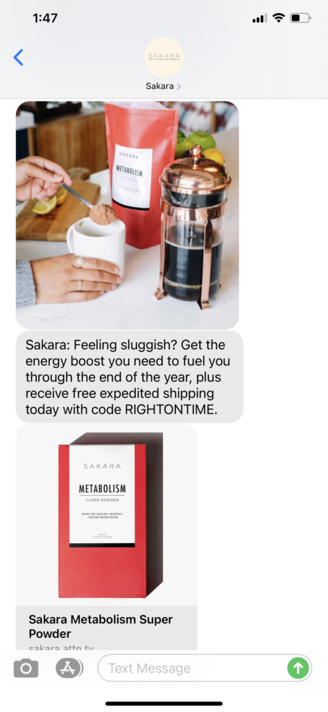 Sakara Text Message Marketing Example - 12.14.2020.PNG